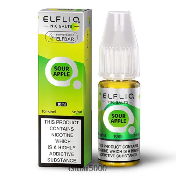 ELFBAR elfliq nic suolat - hapan omena - 10ml-10mg/ml 6R28V2169 | Elf Bar 5000 Sweet Menthol