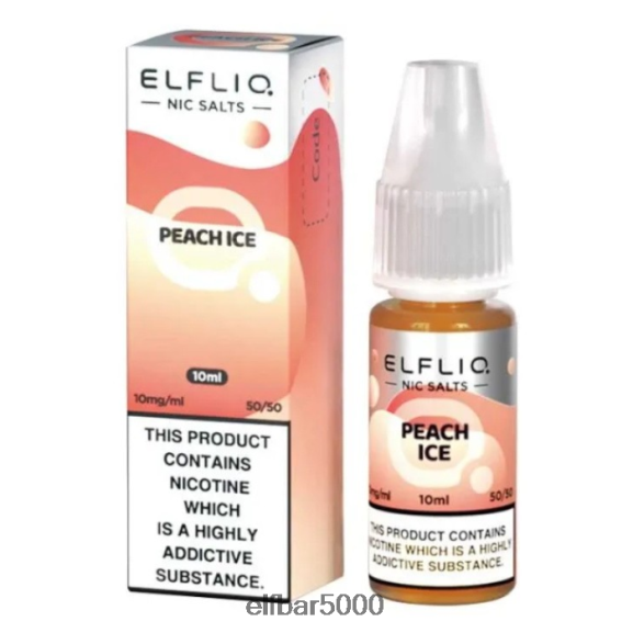 ELFBAR elfliq nic -suolat - persikkajää - 10 ml - 10 mg/ml 6R28V2185 | Elf Bar 5000 Box