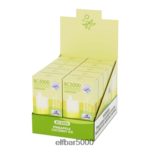 ELFBAR ananas kookosjää bc5000 kuluttaja - single 6R28V2272 | Elf Bar 5000 Nicotine