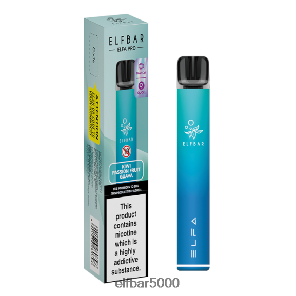 ELFBAR elfa pro pod kit - ladattava 6R28V266 | Elf Bar 5000 Europe aurora blue + kiivi passionhedelmä esitäytetty palo