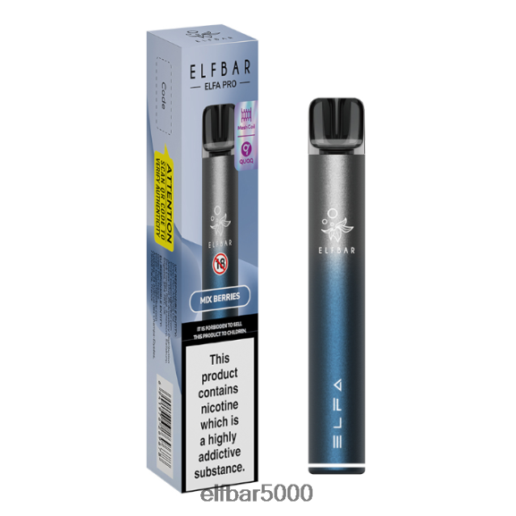 ELFBAR elfa pro pod kit - ladattava 6R28V266 | Elf Bar 5000 Europe aurora blue + kiivi passionhedelmä esitäytetty palo