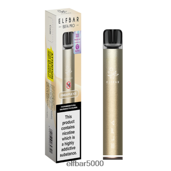 ELFBAR elfa pro pod kit - ladattava 6R28V275 | Elf Bar Suomi tumma kulta + ananasjäätä esitäytetty palo