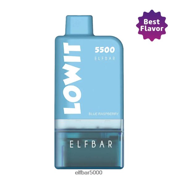 ELFBAR esitäytetty pod kit lowit 5500 2%nic blue vadelma 6R28V2436 | Elf Bar 1500 Suomi sininen vadelma+sininen akku