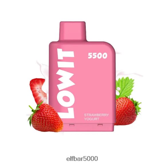 ELFBAR esitäytetty pod lowit 5500 puffs 2%nic 6R28V2449 | Elf Bar 5000 Sweet Menthol mansikkajogurttia