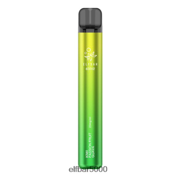 ELFBAR 600v2 kertakäyttöinen vape - 20mg 6R28V212 | Elf Bar 5000 Nicotine kiivi passionhedelmä guava