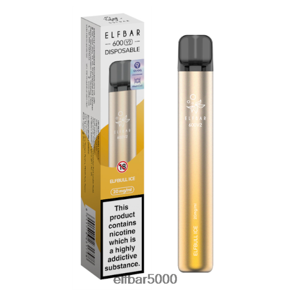 ELFBAR 600v2 kertakäyttöinen vape - 20mg 6R28V228 | Elf Bar 5000 Energy elfturbo jäätä