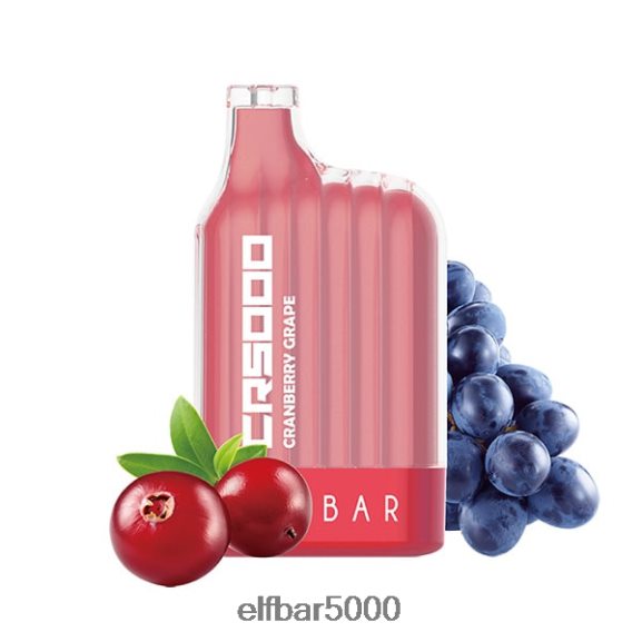 ELFBAR cr5000 kertakäyttöinen vape 5000 suihketta 6R28V2328 | Elf Bar 5000 Energy karpalo rypäle