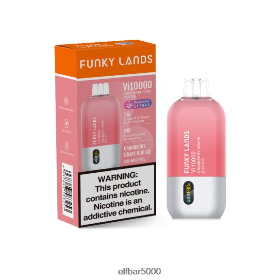 ELFBAR funky lands paras maku kertakäyttöinen vape vi10000 rypälesarja 6R28V2451 | Elf Bar 5000 Bc aloe rypäle