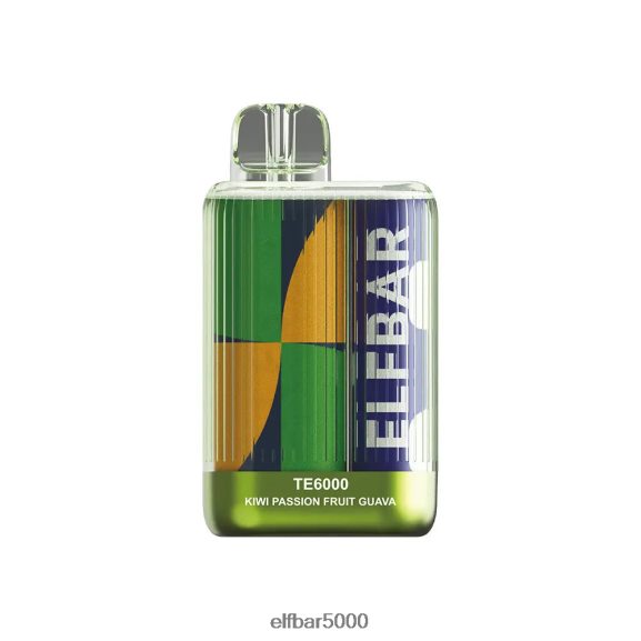 ELFBAR kertakäyttöiset vape te6000 suihkeet 6R28V2386 | Elf Bar 5000 Europe kiivi passionhedelmä guava